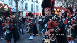 Musique Écossaise au Marché de Noël de Reims [upl. by Eidnam542]