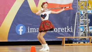 MAJORETTES Victoria Łowkowice  Solo Mace   KędzierzynKoźle 2023 [upl. by Aivax]