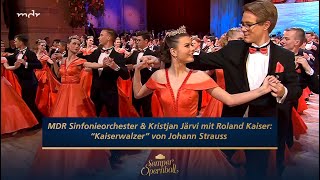 Tanz der Debütanten zum JubiläumsWalzer von Anton Lubchenko  Semperopernball 2020  MDR [upl. by Anahsirk]