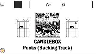 CANDLEBOX Punks BACKING TRACK FCN GUITAR CHORDS amp LYRICS [upl. by Eloccin]