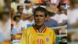 CM de Fotbal SUA 1994 Goluri Răducioiu şi Hagi în partida România  Columbia [upl. by Hutson160]