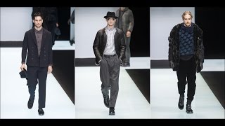 Giorgio Armani  FallWinter 20162017 at Milano Moda Uomo [upl. by Enram]