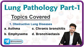 Lung Pathology Part  1  Asthma Chronic Bronchitis Emphysema and Bronchiectasis [upl. by Yderf]