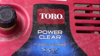 Toro Power Clear Snow Blower Not Starting Fix [upl. by Otsirave]