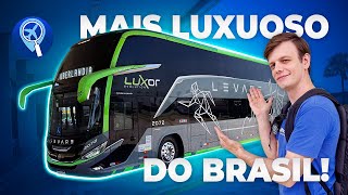 Como é viajar no ônibus mais luxuoso do Brasil Luxor da Levare [upl. by Amoritta]