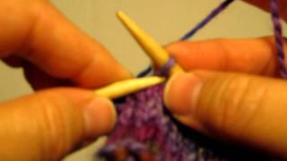 Left Handed Knitting  Casting Off [upl. by Notlrahc370]