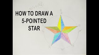 HOW TO DRAW A 5POINTED STAR [upl. by Craddock518]