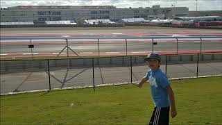 View from COTA 2017 US F1 Grand Prix Turn 19 Haas Hill General Admission [upl. by Hsejar820]