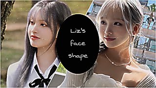 김지원 Lizs face shape   sub [upl. by Ridglea]