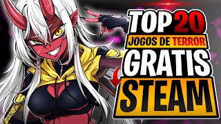 🔴 TOP 20 MELHORES JOGOS DE TERROR GRATIS DA STEAM Free to Play [upl. by Nellak574]