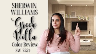 Sherwin Williams Greek Villa SW 7551 Color Review [upl. by Branca]