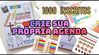 Como fazer sua própria agenda cristã 2024 personalizada  Com material disponível [upl. by Coopersmith]