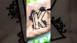 How to draw K letter for beginners ✍️👨‍🎨 drawing art shorts [upl. by Thedric]