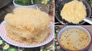 Pheni  pheniya ya feni  easy pheni recipe video pheni makinghomemade phenisuterfeni soot pheni [upl. by Ruben]