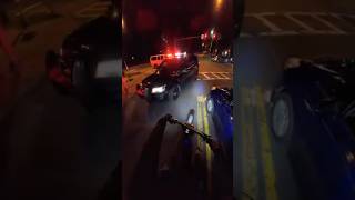 Cop Yells At Driver For Not Having Headlights On and Almost Hitting EBike Rider  ​⁠surronsefi [upl. by Helman362]