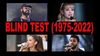 BLIND TEST 19752022  50 EXTRAITS [upl. by Adaiha]