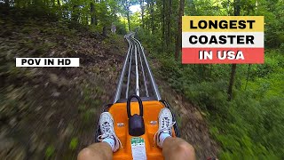 Pigeon Forge Alpine Coaster  POV In HD [upl. by Ahsito]