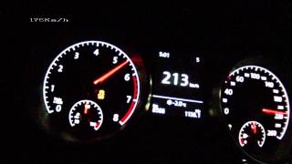 VW Golf VII 14 TSI 140 PS  acceleration 0210 kmh  Vmax test [upl. by Cindelyn]