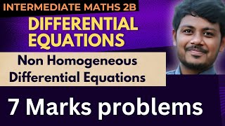 Differential equations  Part  9  7 marks problems  Educare9mathsacademy [upl. by Osman387]