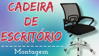 CADEIRA ESCRITÓRIO GIRATÓRIA COM ENCOSTO Conthey unboxing e review  N2232356 [upl. by Veronika]