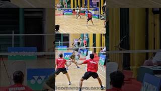 Backhandsmash😱🤯🔥badminton badmintonhighlights badmintoncompetition shorts [upl. by Arehs346]