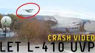 Russian Let L410 UVP fallen down full video [upl. by Medovich814]