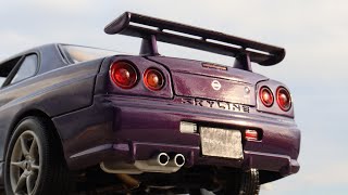 118 Midnight Purple II Motormax Nissan GTR review 1999 R34 VSpec [upl. by Maccarthy]