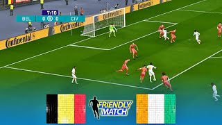 Belgium vs Cote dIvoire  International Friendly Match 2020  08 October 2020  PES 2017 PCHD [upl. by Tanny653]