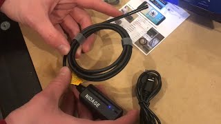 REVIEW nidage “wireless endoscope” inspection flexible 55mm WiFi borescope camera android iPhone [upl. by Gilles184]