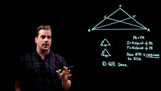 Congruent Triangles  GCSE 91 Maths Specimen Paper [upl. by Seuqram]