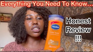 Best brightening lotion for all skin types PRODUCT REVIEW Vaseline Intensive Care Even Tone [upl. by Aisul]