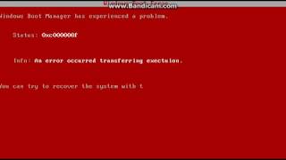 Windows Longhorn Vista Boot Error  The RSOD from the Fail Video [upl. by Amador899]