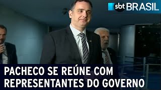 Pacheco recebe representantes do governo para discutir reoneração da folha  SBT Brasil 100124 [upl. by Echo628]