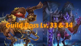 Castle Clash How to defeat Guild Boss Lv 33 amp 34 [upl. by Reggie]