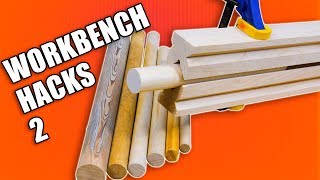 5 Quick Workbench Hacks Part 2  Woodworking Tips and Tricks [upl. by Amando53]