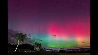 Polarlichter am Donnerstag 10Oktober 2024 über Südhessen [upl. by Bushore392]