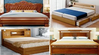 Wooden simple bed design latest model  Top 20 affordable bed design simple and decent [upl. by Nashoma]