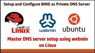 Master Bind DNS on Webmin StepbyStep Guide for Linux  Red Hat amp Ubuntu  dnsserver ubuntu [upl. by Milo]