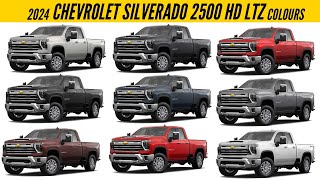 2024 Chevrolet Silverado 2500 HD LTZ – All Color Options  Images  AUTOBICS [upl. by Maxey146]