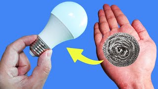 Put 1 Common Stainless Steel Wool and Fix All LED Lamps of Your Home How to Repair LED Bulbs [upl. by Aggi52]