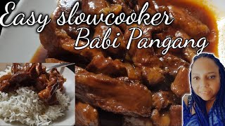 Babi PangangEasy slow cooker Babi PangangDinner ideasslow cooker meals [upl. by Silrac]