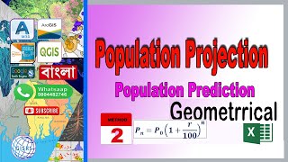 Population Forecasting Geometrical MethodPopulation Prediction In Excel Geometrical increase method [upl. by Ayouqes78]