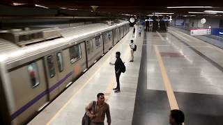 जंगपुरा मैट्रो दिल्ली Jangpura BhogalMetro Station Visiting New Delhi 2018 [upl. by Adnauqal]