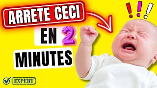 BEBE PLEURE TROP 😢🆘 3 TRUCS ÉPATANTS POUR VITE ARRÊTER LES PLEURS DE BÉBÉ la nuit et le jour 👶 [upl. by Cymbre]