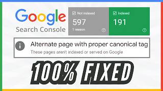How to Fix Alternate Page with Proper Canonical Tag in WordPress  GSC Tutorial 19  Robin Mehta [upl. by Donahoe]