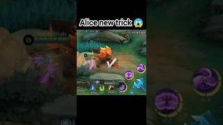 Alice new trick 😱 shorts mlbb mobilelegends [upl. by Herzig]