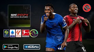 Winning Eleven 2024 Android Offline Best Graphics New kits 2024 amp Latest Transfers 2324 [upl. by Lledniw710]