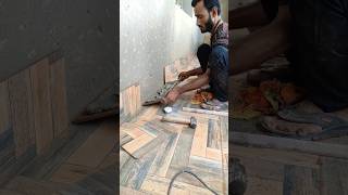 balcony tiles Install tilesfitting tileswork balcony shorts ytshorts viral [upl. by Fredi]