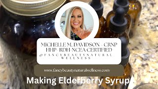 Making my Elderberry Syrup elderberrysyrup holistichealth holistic [upl. by Novj]