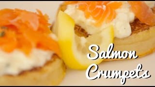 Smoked Salmon Eggy Crumpets  Recipe [upl. by Atsilac]